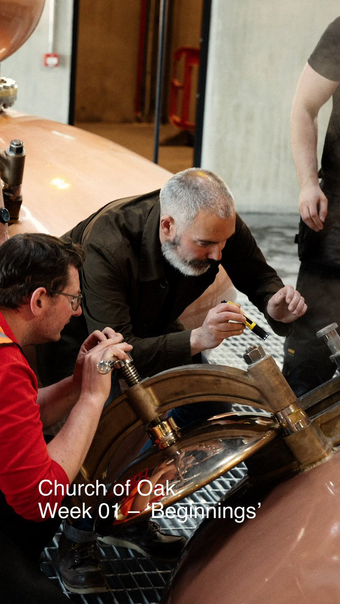 ChurchOfOak's tweet photo. It’s been a good week. A lot of looking into vessels but we have had our first taste of our new make single malt and we are very happy. Next is grains in malt distillation and then onto pot still 🥃 https://t.co/yYBjkBfxAp