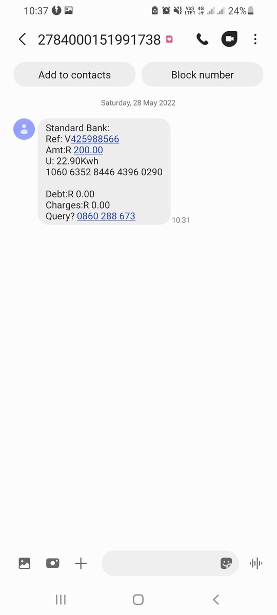 Anto_Moos's tweet photo. @CoE_Call_Centre How much is the electricity tarrifs as of Date. I have bought R300 worth of electricity to only receive 40.5 units. How is it possible that for a R200 worth of electricity I only receive 22.9kwh? https://t.co/lLugybHemc