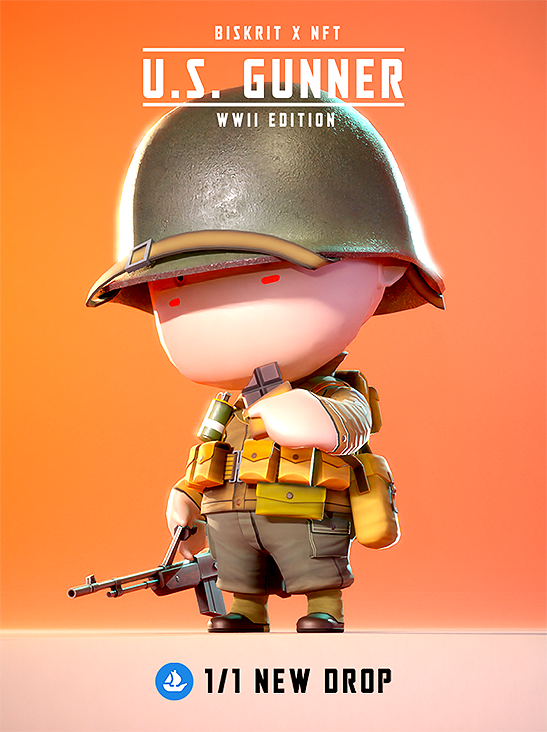 ⭐️ART OF WARS⭐️
Battlefield Fashion 1/1 turntable 
🔥 U.S. GUNNER 🔥 take it
📥16/50 released 

OpenSea | opensea.io/collection/art…
Join me There are giveaways soon

#nftspace #NFTdrops #NFTcollections #nftcollectors #OpenSeaNFT #NFTshill  #OpenSeaCommunity 
x.com/BISKRIT_TX/sta…