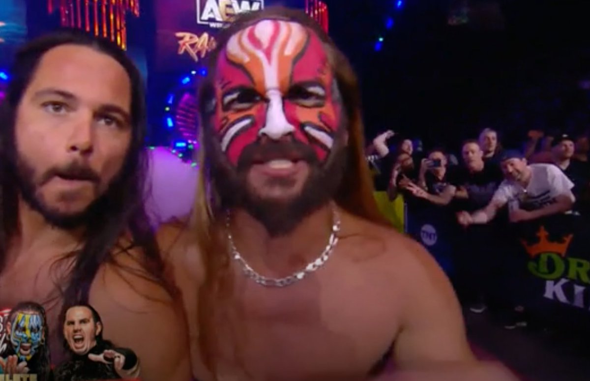 I'm making a declarative statement. Any wrestler that puts on the Jeff Hardy face paint that isn't Jeff Hardy... is the best wrestler in the world at that moment. Fight me. #AEW #AEWRampage #jeffhardyfacepaint https://t.co/1Rob23g9I6