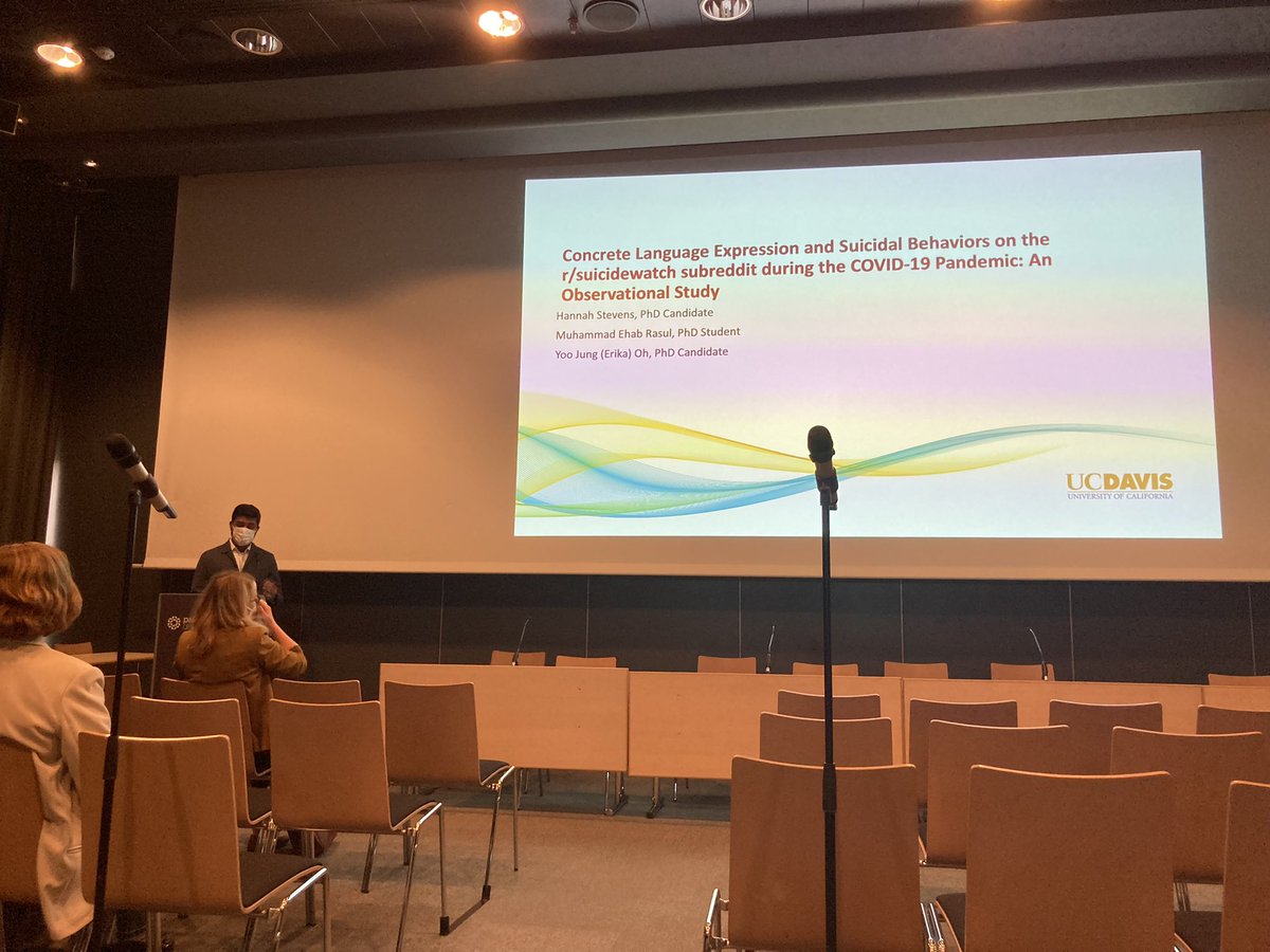 Yoo Jung (Erika) Oh (@yoojungerikaoh) on Twitter photo Quick update of Day 2 #ica2022 Presented our work on COVID-19 <a href="/ehab_rasul/">Muhammad E. Rasul</a> <a href="/cjcalabr/">CJ Calabrese, PhD, MPH</a> and Hannah Stevens. We used large-scale online textual data to predict COVID-19 vaccination behaviors and suicidal behaviors. Looking forward to pushing these projects out! Quick update of Day 2 #ica2022 Presented our work on COVID-19 <a href="/ehab_rasul/">Muhammad E. Rasul</a> <a href="/cjcalabr/">CJ Calabrese, PhD, MPH</a> and Hannah Stevens. We used large-scale online textual data to predict COVID-19 vaccination behaviors and suicidal behaviors. Looking forward to pushing these projects out!