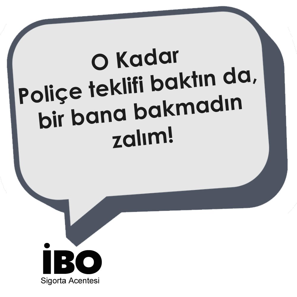 O kadar poliçe teklifi baktın da, bir bana bakmadın zalım!

#sigorta #sigortacı #Acente #SigortaAcentesi #Sigortacıibo