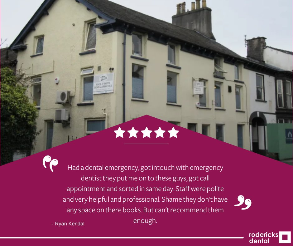 rodericksdental's tweet photo. We always like to hear from a happy patient! Great work everyone at our Hall and Smith Dental practice.

To discover more on the services that our Hall and Smith practice offers, then please follow the link below. 
https://t.co/VhXb0jbP43
#dentalpractce #dentist #review https://t.co/EQUQljZjUV