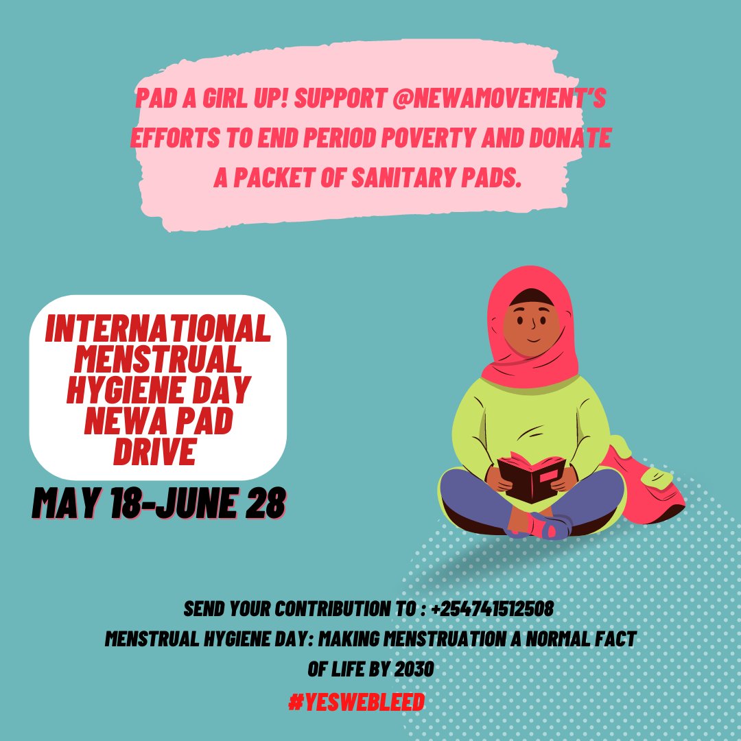 NEWAmovement's tweet photo. It's #MenstrualHygieneDay2022 ! Join Newa in its initiative to end period poverty . https://t.co/WSCAaV7HIr