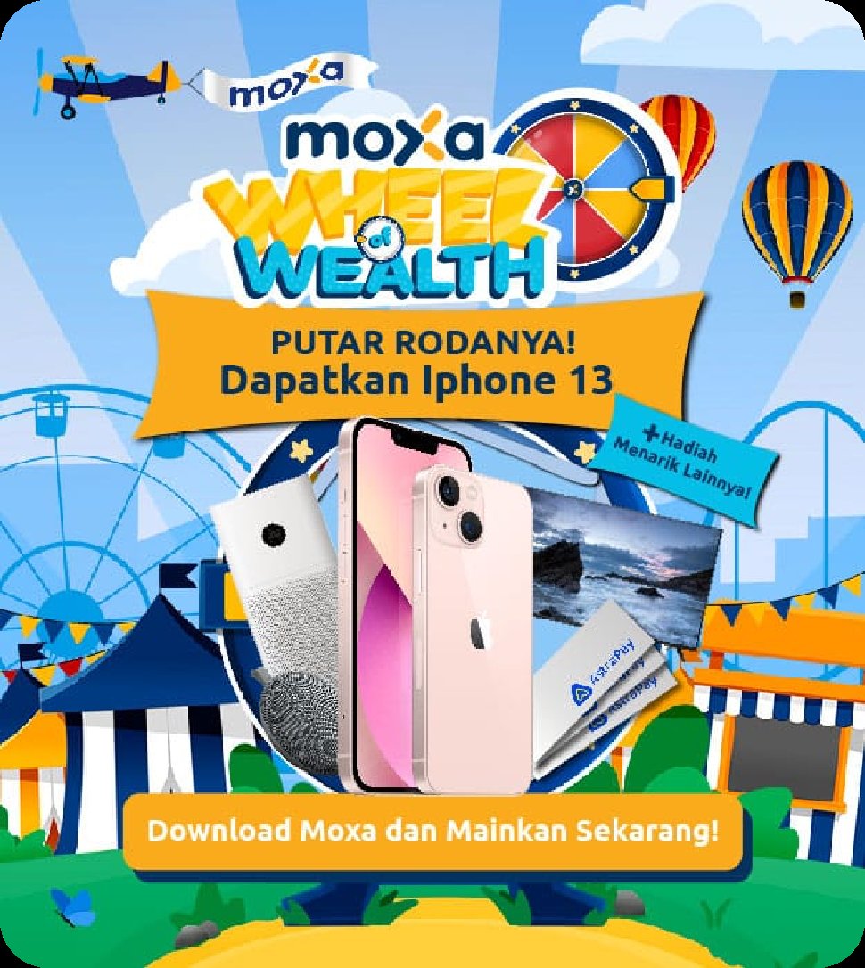 ivonrush1979's tweet photo. iPhone 13 menantimu!
Yuk, langsung mainkan Moxa's Wheel of Wealth dan dapatkan kesempatan menang iPhone 13!

https://t.co/XwwjxJ2w8q https://t.co/cYw4yCOo2Q