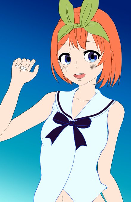 Yakumo Kossoff/skeb募集中！さんがTwitterに投稿した中野四葉(五等分の花嫁)のイラスト。