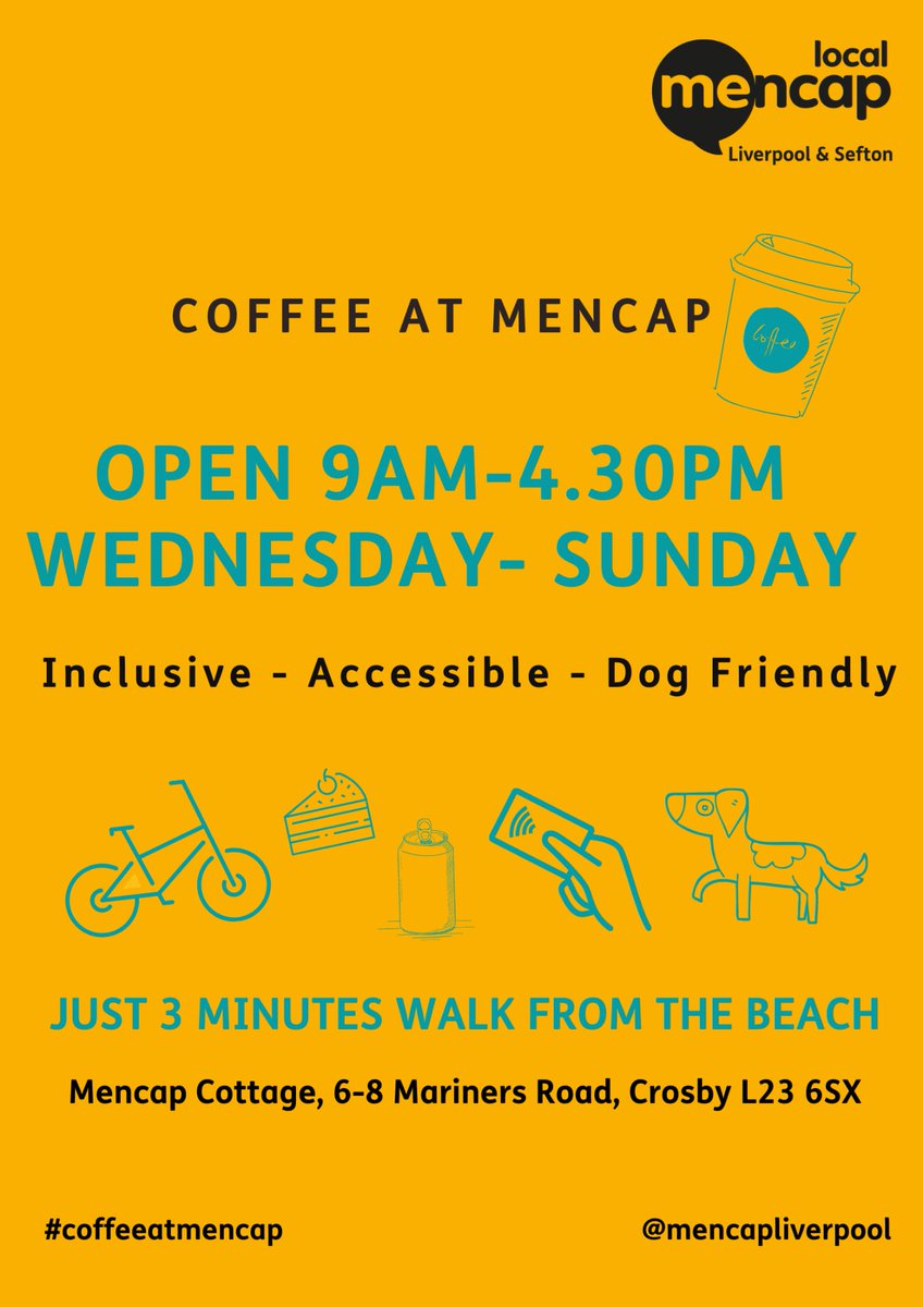 Come grab a Coffee at mencap ☕ #coffeeatmencap
