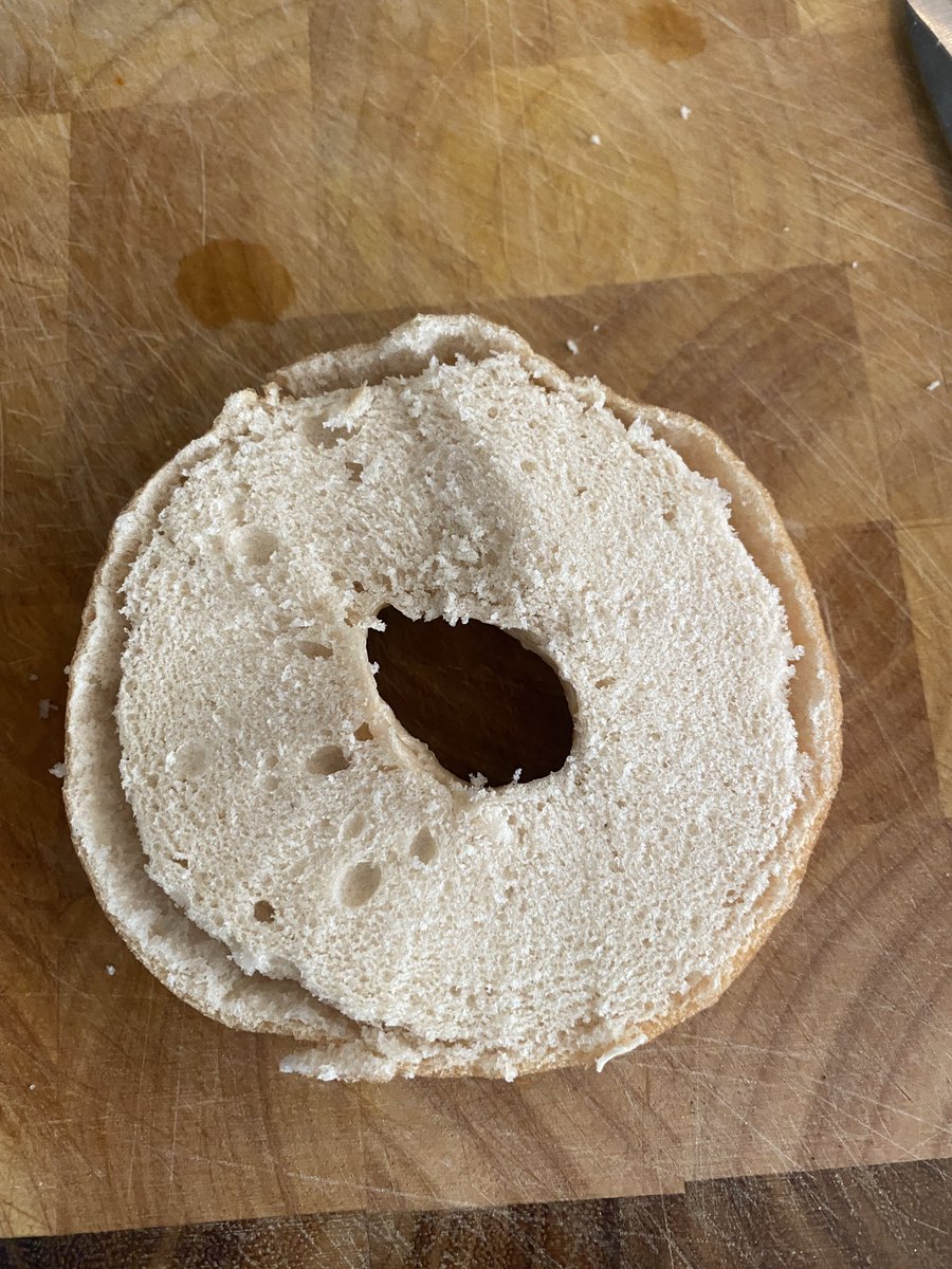 LuucyCope's tweet photo. @NYBakeryCo super disappointed with my Gluten free Bagels separating and falling apart!! Is this a faulty product? https://t.co/MgQVtzfDwm