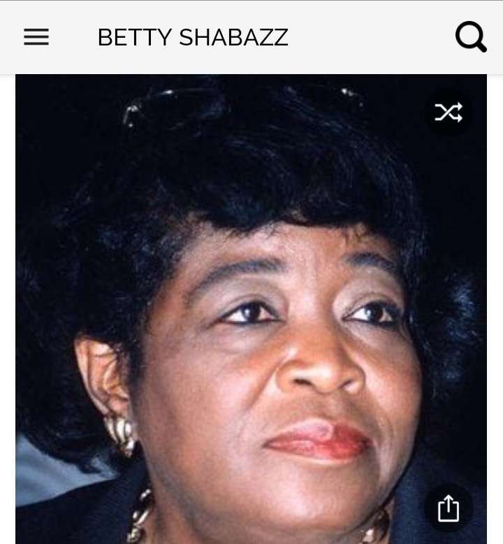 Happy birthday to this amazing civil rights leader. Happy birthday to Betty Shabazz 