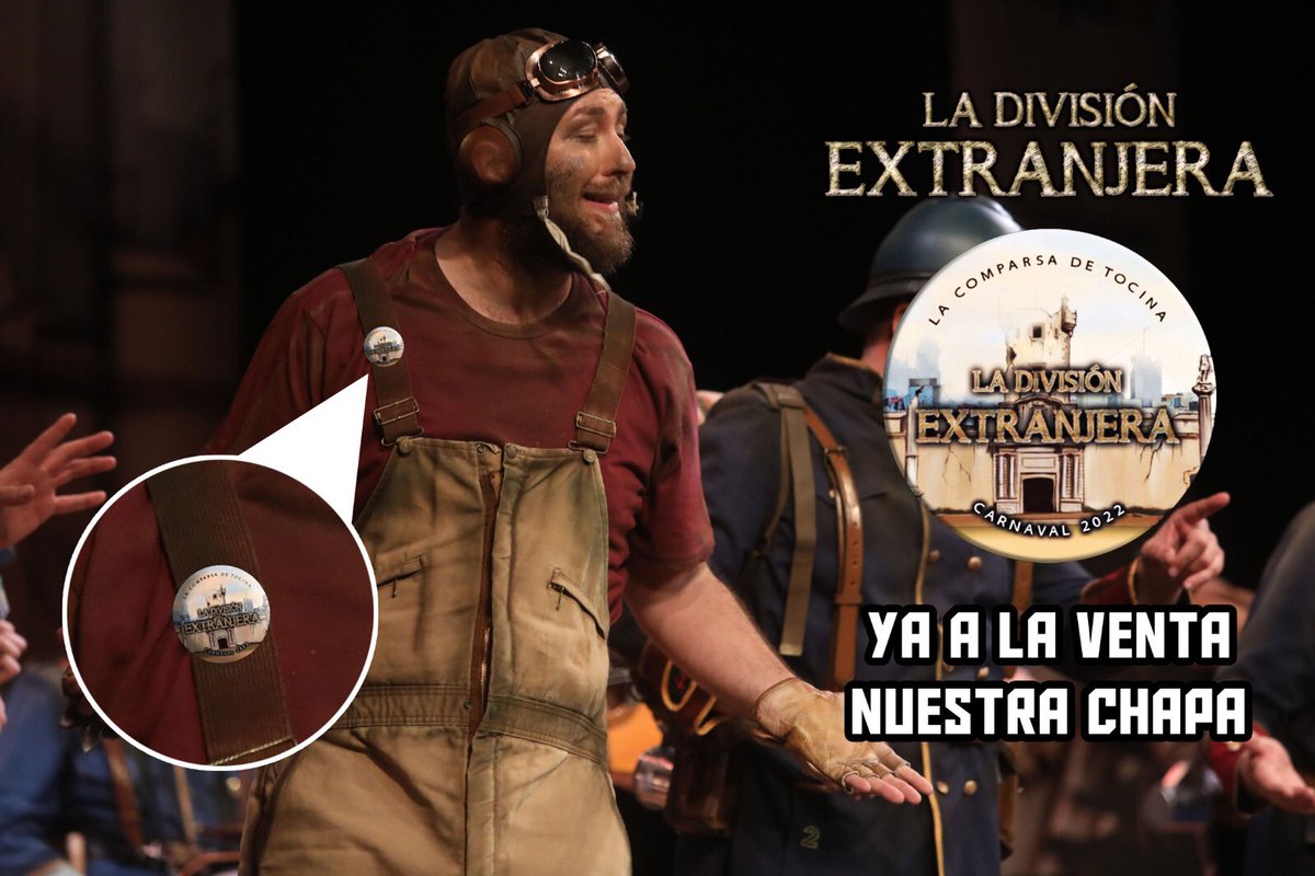 ComparsaTocina's tweet photo. ¡Ya disponible nuestra chapa! 🟤

Podrás adquirirla por las calles en las actuaciones de la comparsa a partir del primer domingo de carnaval 🎭 

#LadivisionExtranjera #ComparsadeTocina https://t.co/y9m6cLDR87