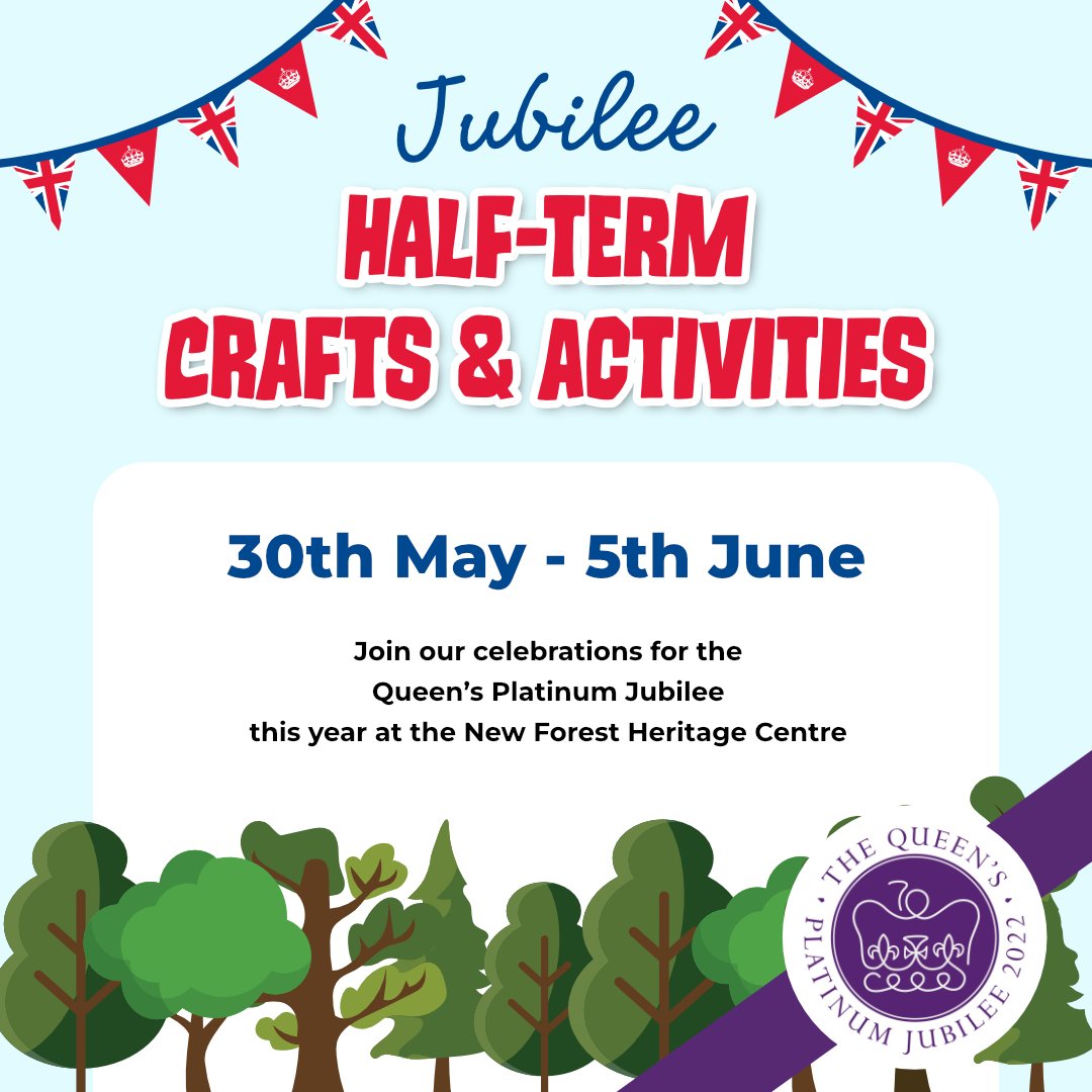 Piper the Pony (@pony_piper) on Twitter photo This half term, the <a href="/NFHeritage/">New Forest Heritage Centre</a> Centre is celebrating the Queen's #PlatinumJubilee with free activities, trails and drop-in workshops for families.
Click here for more details: newforestheritage.org.uk/event/half-ter… This half term, the <a href="/NFHeritage/">New Forest Heritage Centre</a> Centre is celebrating the Queen's #PlatinumJubilee with free activities, trails and drop-in workshops for families.
Click here for more details: newforestheritage.org.uk/event/half-ter…