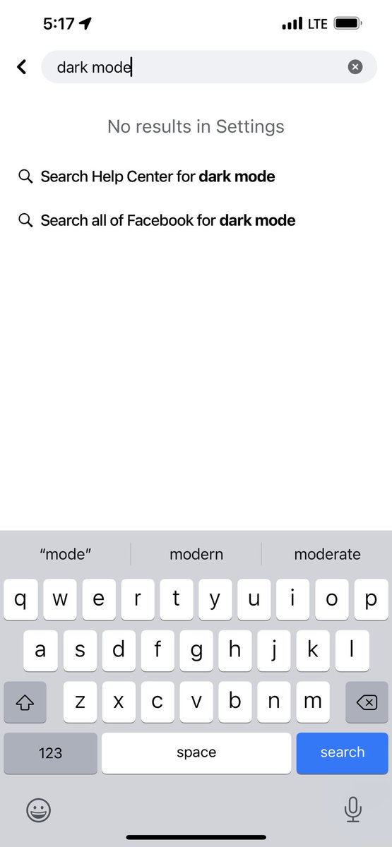 TheRyGuy86's tweet photo. Hey @facebook Day 4 of asking for the return of dark mode on iOS. #DarkMode #BringBackDarkMode #Facebook https://t.co/r4Ds8QpKT4