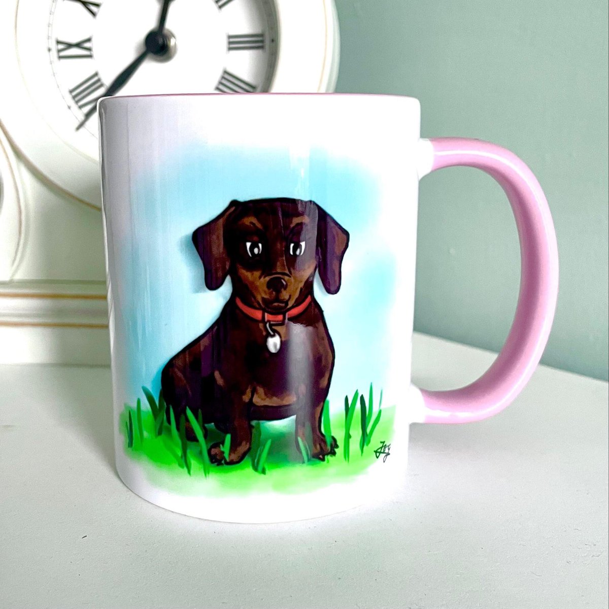 YewTreeTales's tweet photo. 🐶✏️ A Custom Dogs gift mug order, featuring both of the customer’s dogs together on one mug, led to the generic ‘Labrador’ and ‘Dachshund’ designs being added to the Dogs range ..

🛍 Both are now available in my shop &amp; are also personalisable-

https://t.co/WIbvwguoqy

#yttmugs https://t.co/eB438zo6P3