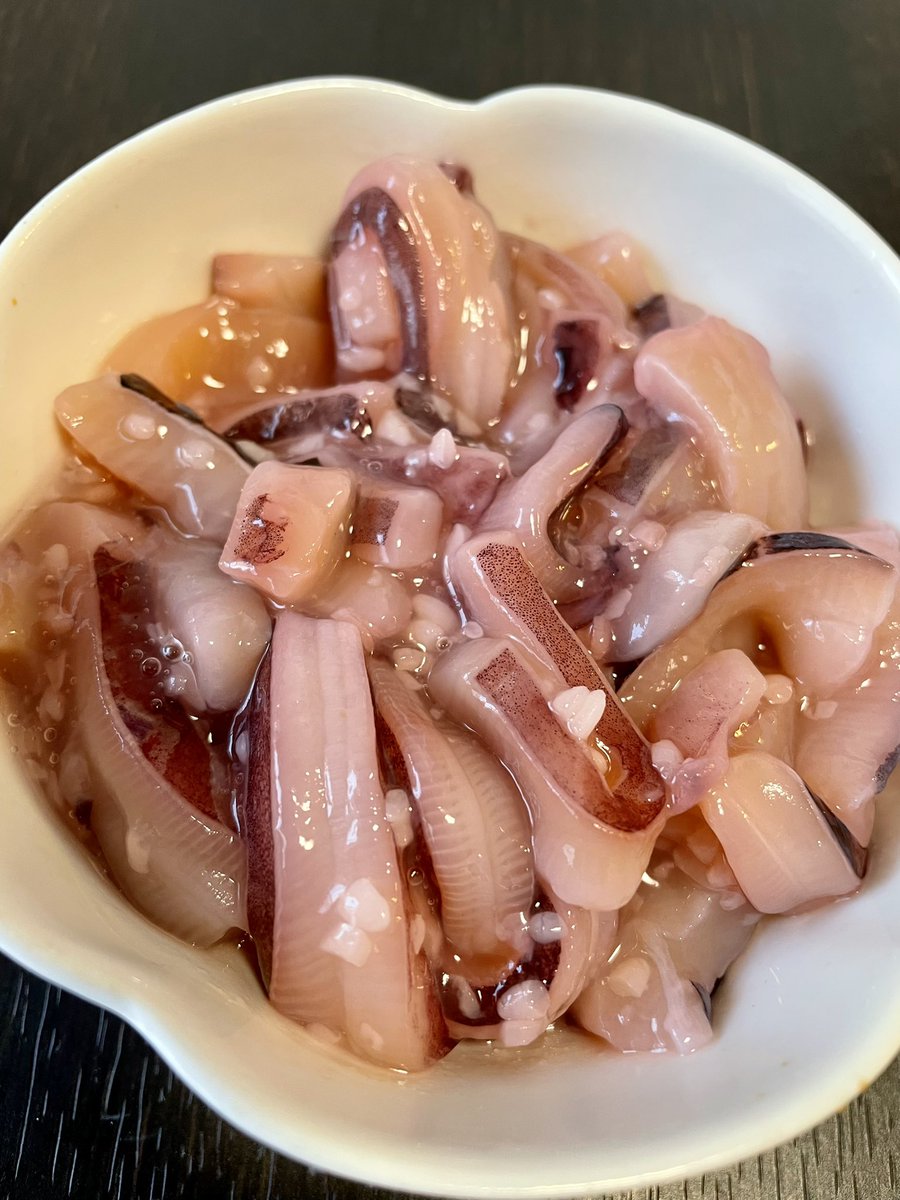 yuuttyryusei's tweet photo. 今日はいかのこうじ漬けをいただきます😋🦑 https://t.co/4WzKHHcQyq
