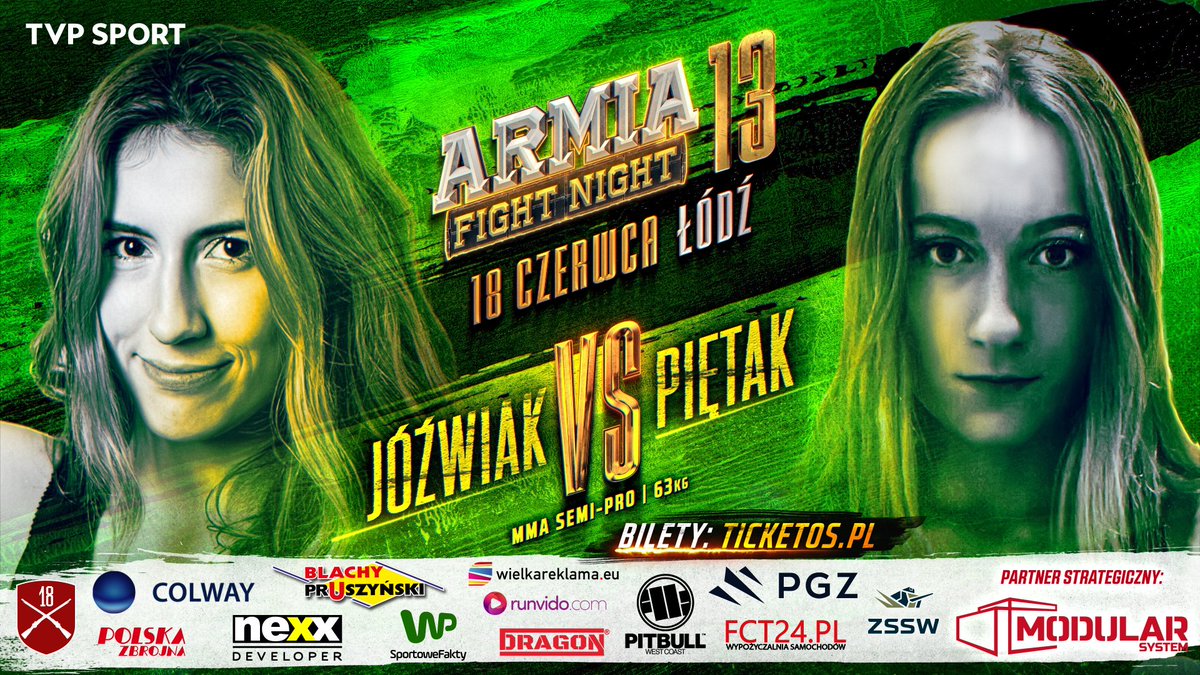 ⚡ JÓŹWIAK 🆚 PIĘTAK ⚡ 

⭐ 18.06 ⭐ 
📍 ŁÓDŹ 
🚨BILETY🚨

ticketos.pl/event/4504