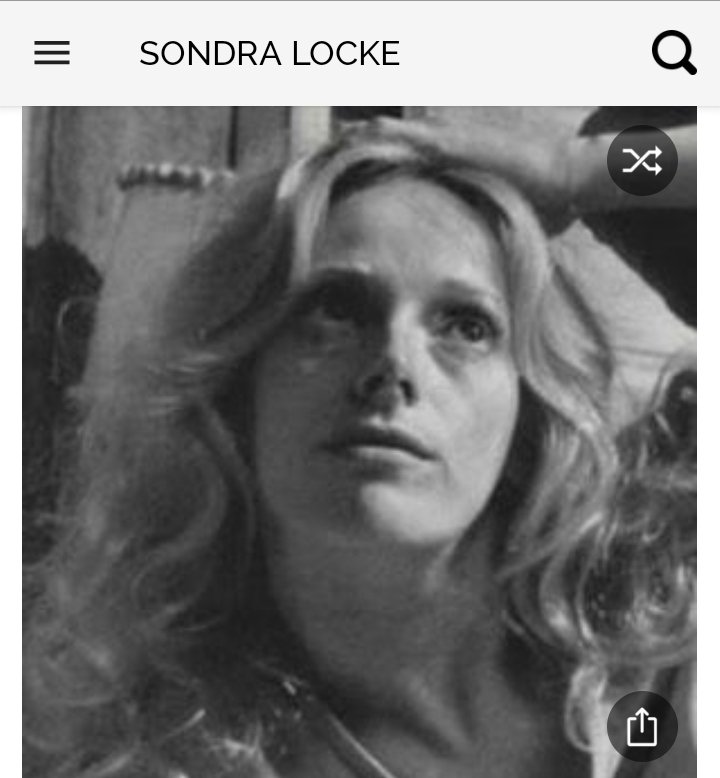 Happy birthday to this great actress.  Happy birthday to Sondra Locke 