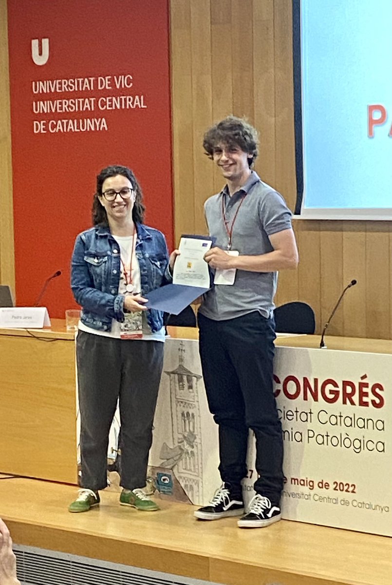 SCAPSoMe's tweet image. El guanyador a millor pòster del XV Congrés de la Societat Catalana d’Anatomia Patològica és el Dr. Jan Bosch (@Pathohead). Felicitats per un gran treball!!! 👏🏼👏🏼👏🏼 #scap2022v