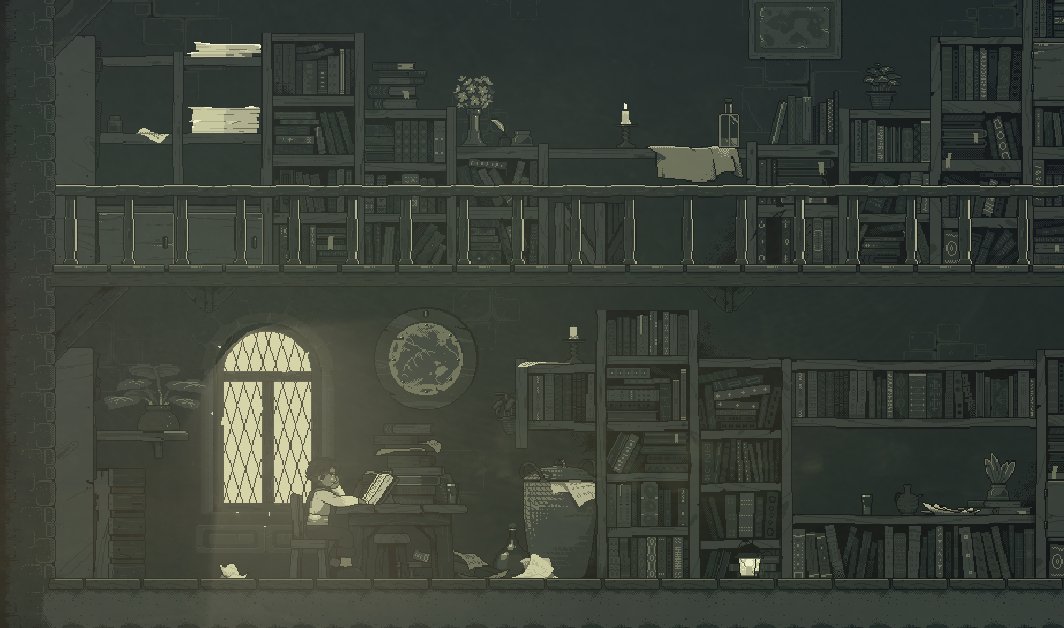 My first game for PC (Steam): Noumenon 😍, a game about thinking and reading in which you can not die

The artist is <a href="/ThinktheToad/">Think</a> and he is incredible

#gamedev #indiedev #madewithunity #screenshotsaturday #unity