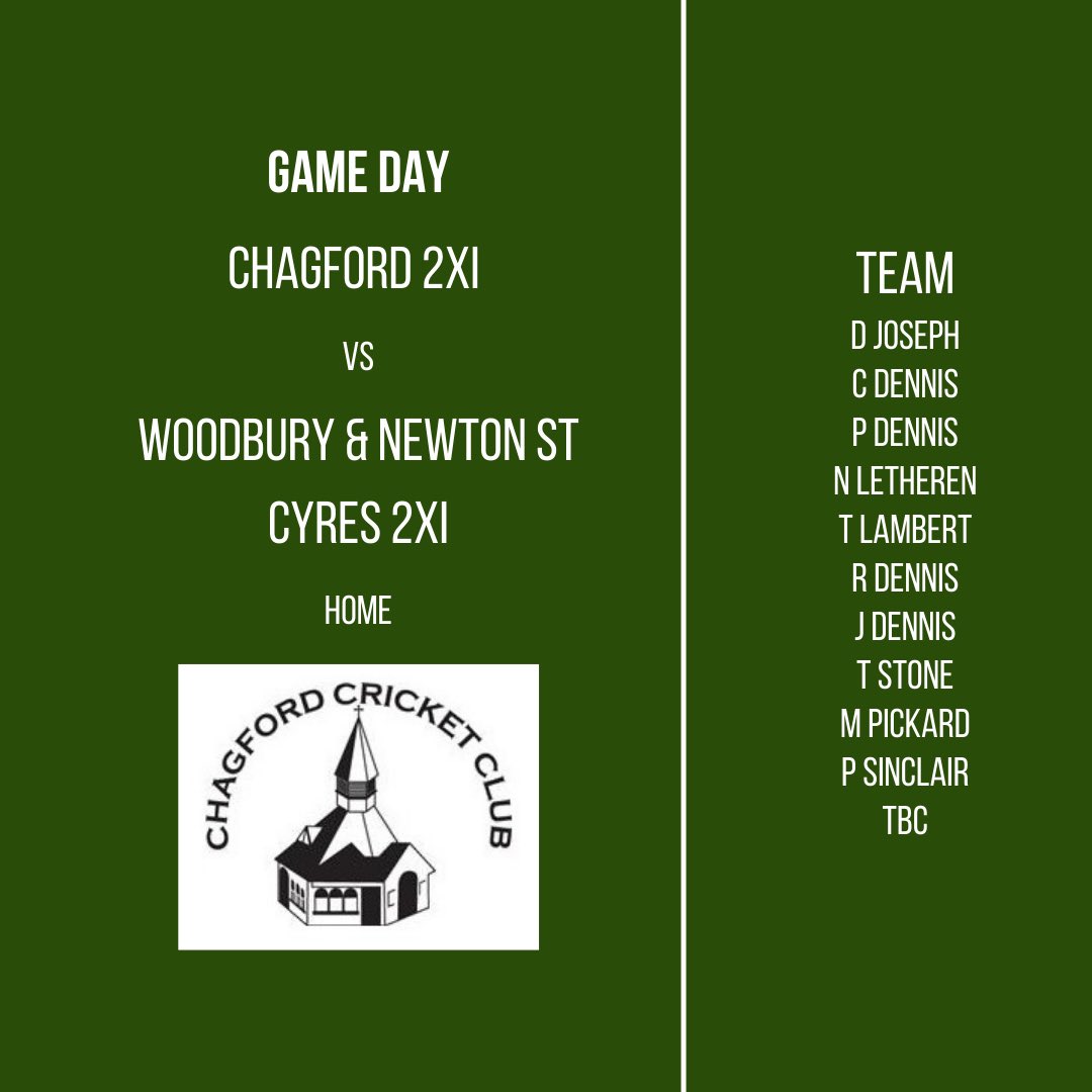 Game Day

Teams for this weekend

#idontlikecricketiloveit #devoncricket
