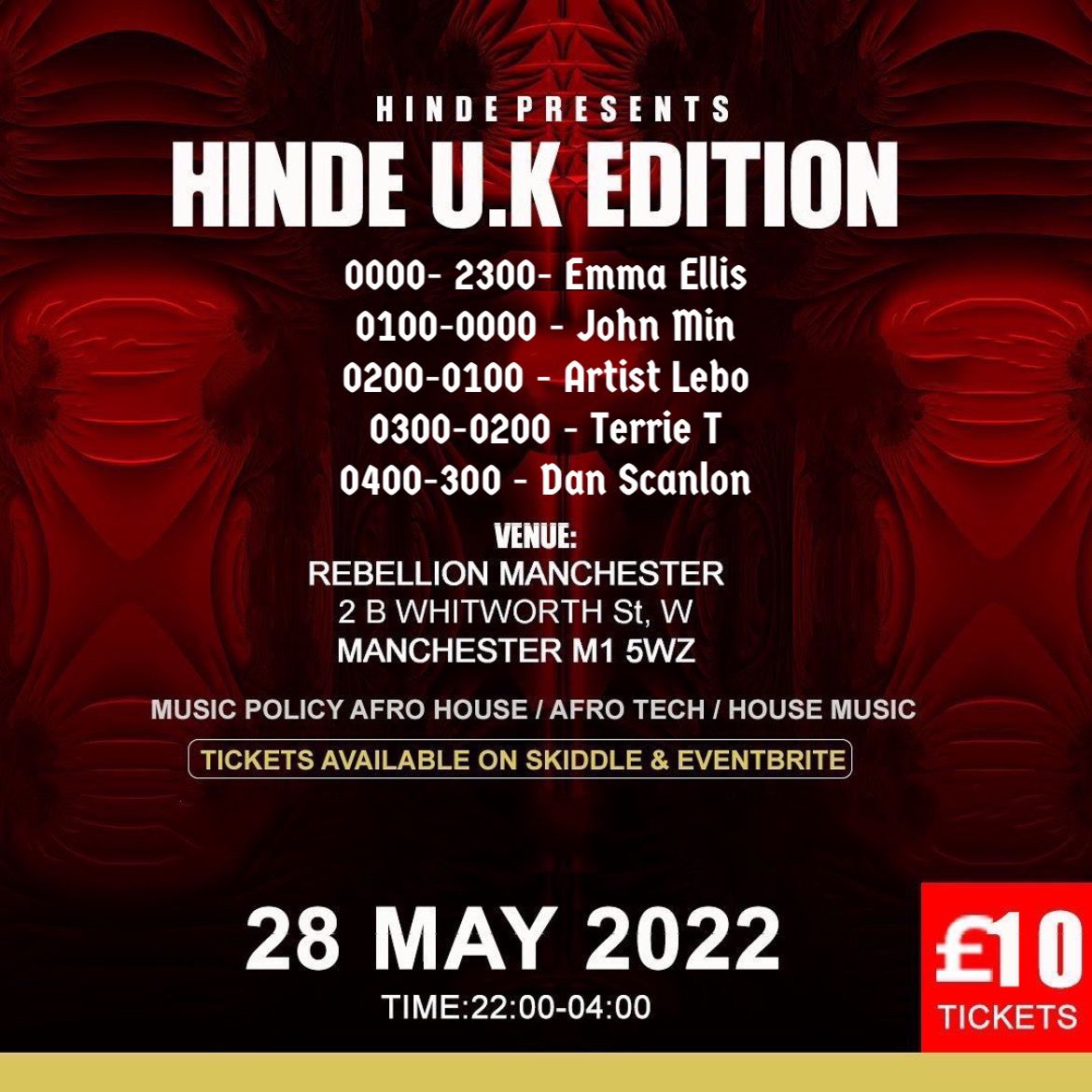 hindesoiree's tweet photo. We on today π«
Set Times ποΈπ
#HiNDE #Afrohouse #houseMusic #afrohousemusic #Deephouse #Nitefreak #DeepRootTribe #dansflo #electronicmusic #dancemusic #Chilledvibes #summervibes #blackcoffee #uk #housemusiclovers #afrotech https://t.co/UagHhNEKhH