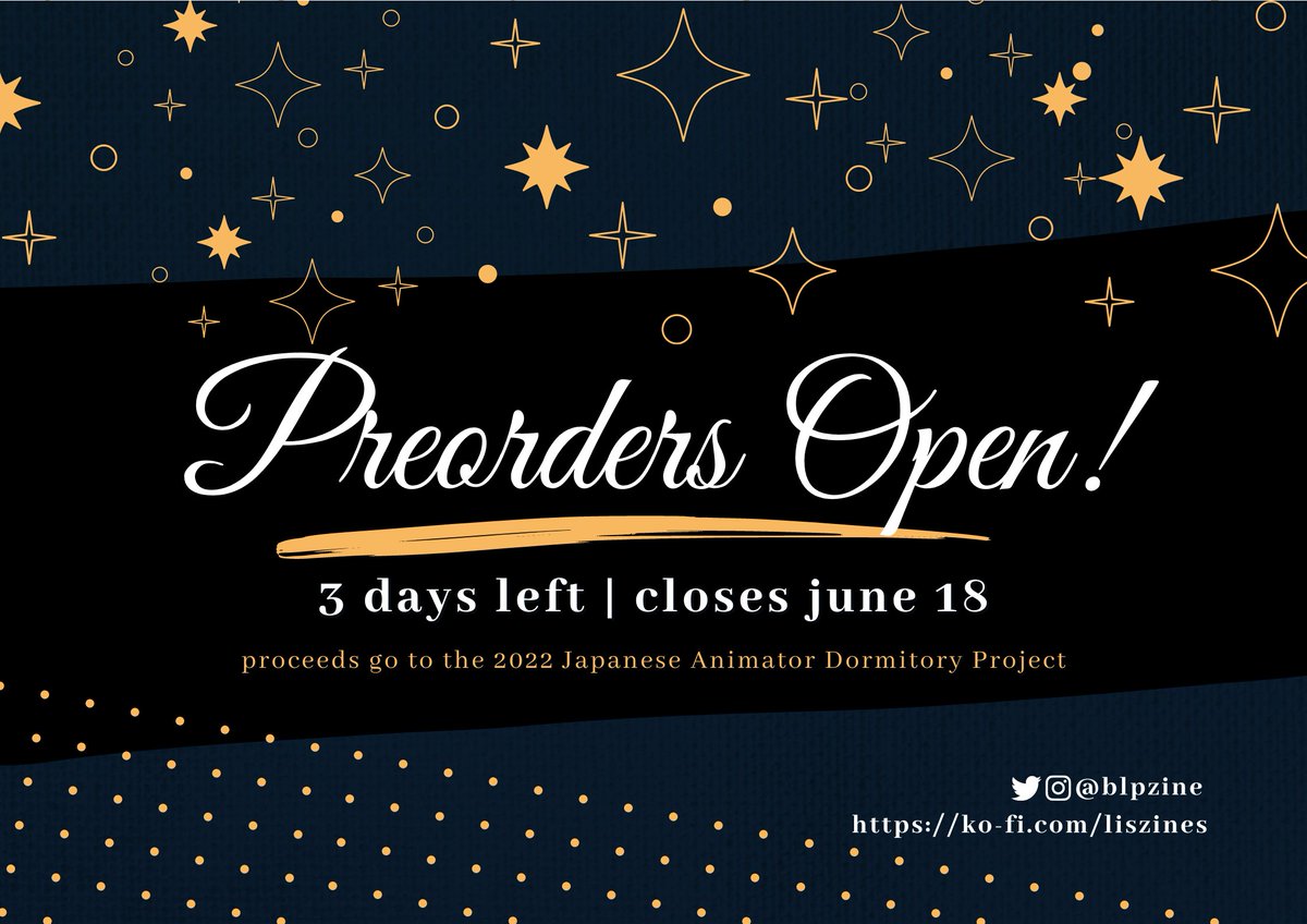 blpzine's tweet photo. Time sure flies! We have just 3 days left for preorders over on our ko-fi! 👀 

#blueperiod #ブルーピリオド https://t.co/uUFzEGzJ6N