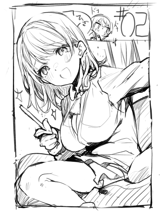 たまにはオリジナル描かないとナ～つってたら
描かないといけない事情ができたのでラフをあげる 