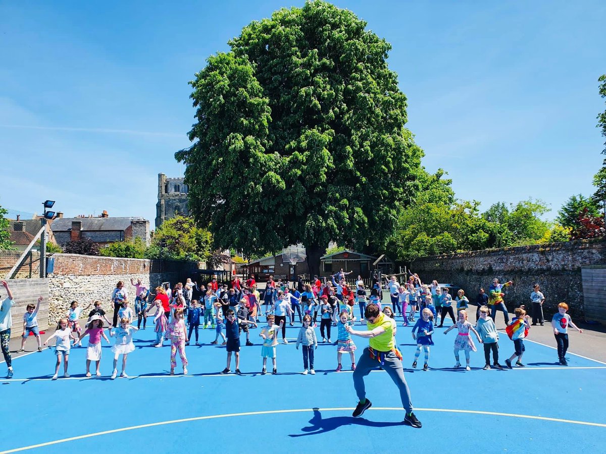 Today is the first ever #ChichesterPride. 🏳️‍🌈 We’ve been celebrating the importance of being proud of ourselves for being just the way we are with a whole-school zumba party and a samba parade around the playing fields. 

#beproud #beyou #chichesterpride2022

🏳️‍🌈🏳️‍🌈🏳️‍🌈