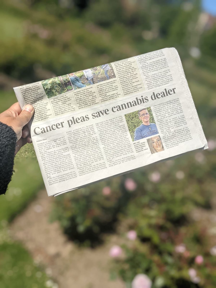 Cancard_UK's tweet photo. If you’re picking up the #weekendpapers make sure you grab a copy of @thetimes 

Take a photo, tag us &amp; share ! 

Page 13 > #Cancard #patient Andrew Baines avoids #jail after being found with 30 #cannabisplants at his home 

@CarlyJBarton 
@andrewellson https://t.co/OvEiXfmXfl