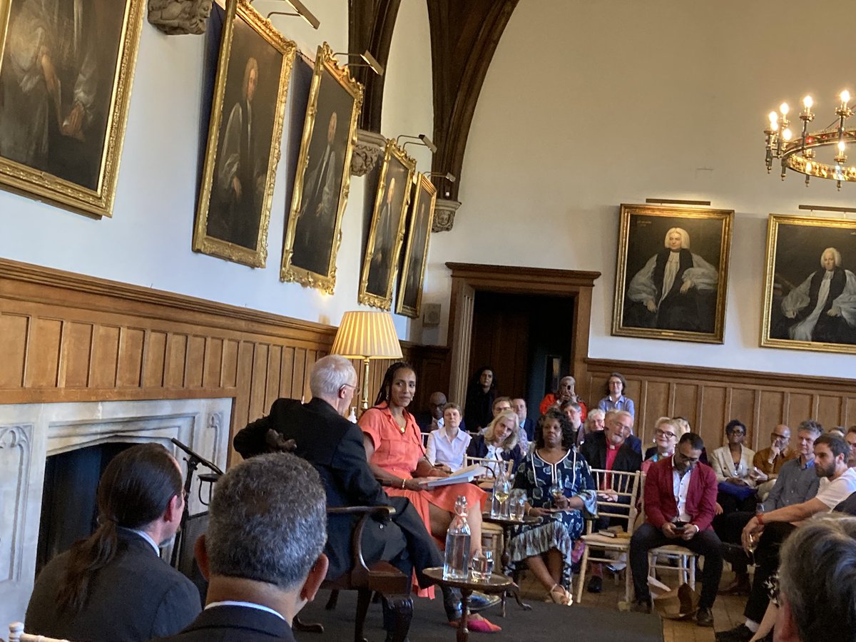 Inspiring launch of @JustinWelby’s book ‘The Power of Reconciliation’ at Lambeth Palace last night. Abp Justin said peace agreements don’t solve conflict but set framework for reconciliation. Saw signs of hope for diplomatic solution in Ukraine. My old and new jobs come together!