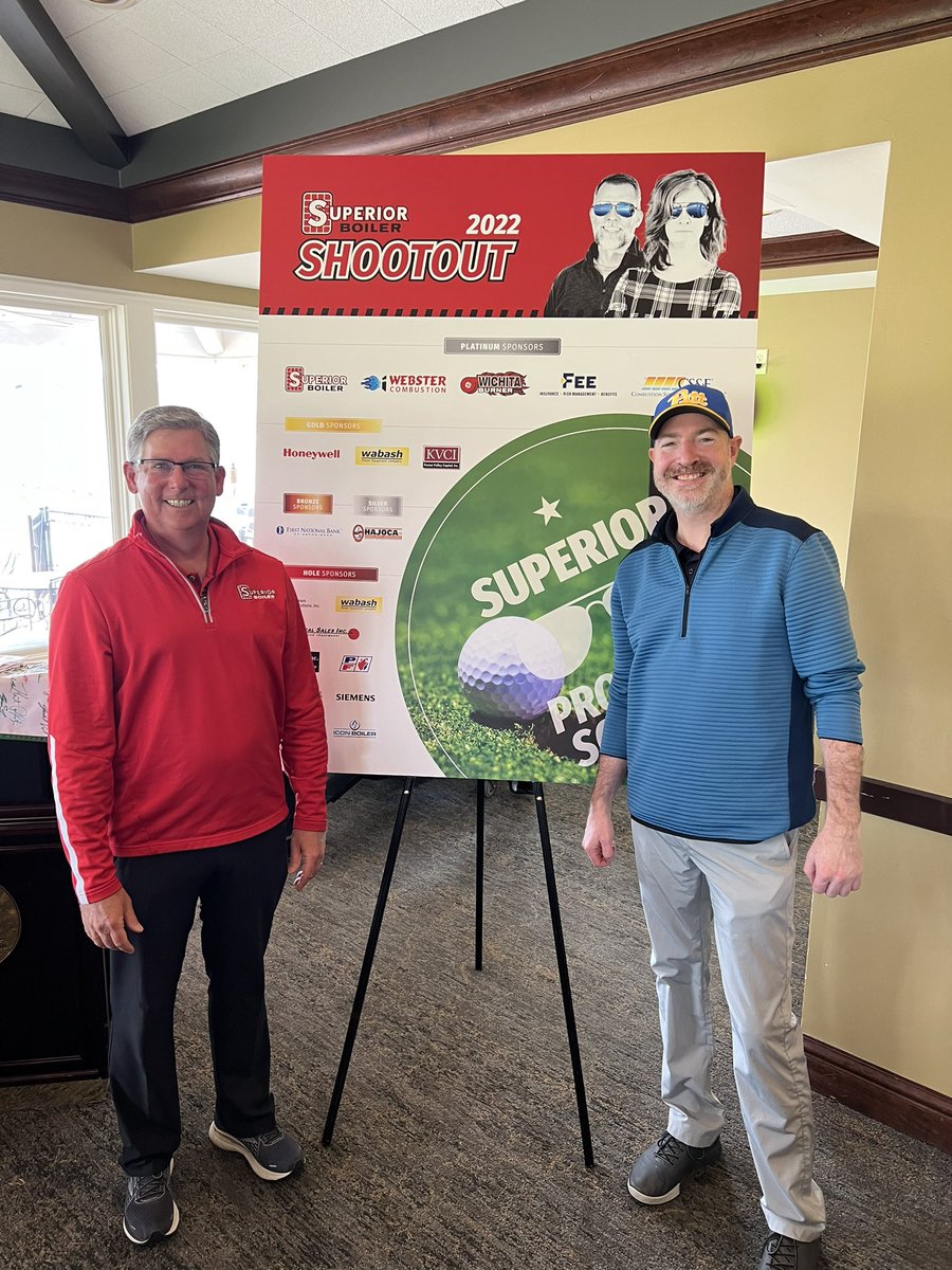 scottrlynch's tweet photo. Thank you @RDougWright and the team at @SuperiorBoiler for another great Shootout benefiting @ABMABoiler’s Randy Rawson Scholarship. #LeadershipMatters #ImpactTheFuture https://t.co/Thc3mPu6Fw