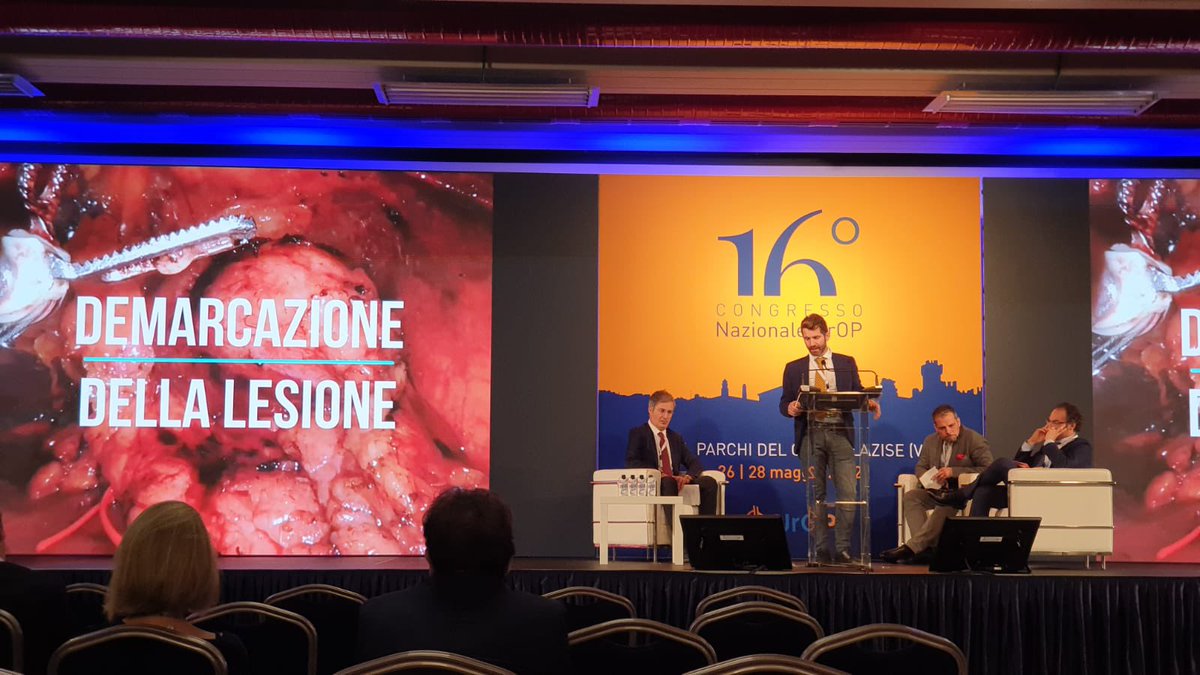 16th UrOP National Congress: dr. Tallè <a href="/Wijo87/">Matteo Tallè</a> presenting our Partial Nephrectomy technique. Focus on clamping or not the renal artery #UroSoMe #robotics #Urology #uroweb