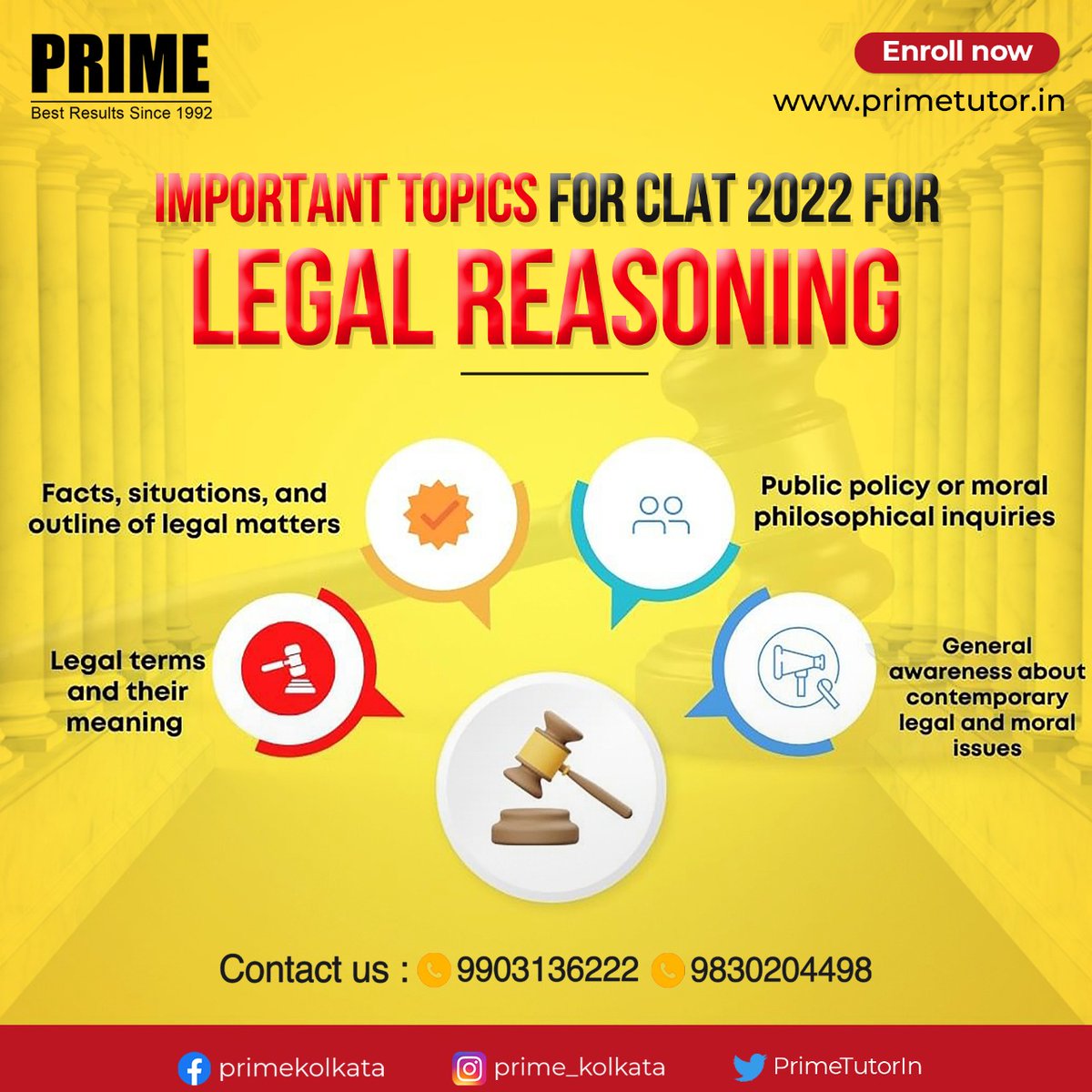 PrimeTutorIn's tweet photo. 💥It's Time to Move Closer to NLU💥
Write your own Story and be Prepared for any challenge
👉Call Us - 9903136222/9830204498
👉https://t.co/ihveTws7QU
#clat #clat2022 #crashcourse #clat2023 #law #nlu #ballb #career #testprep #ailet #set #lsat #bvpcet #mhcet #bhu #du #cu #success https://t.co/oJfzIuclzj