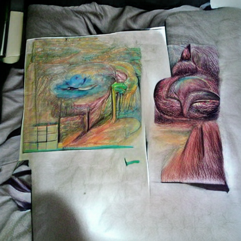 O_T_Human's tweet photo. Two artworks the first should be in lined paper and a 2 pencil and the second pastel (#BQ53) #art #artist #artwork #nft #nfts #nftcollector https://t.co/lGXCW8zWyY