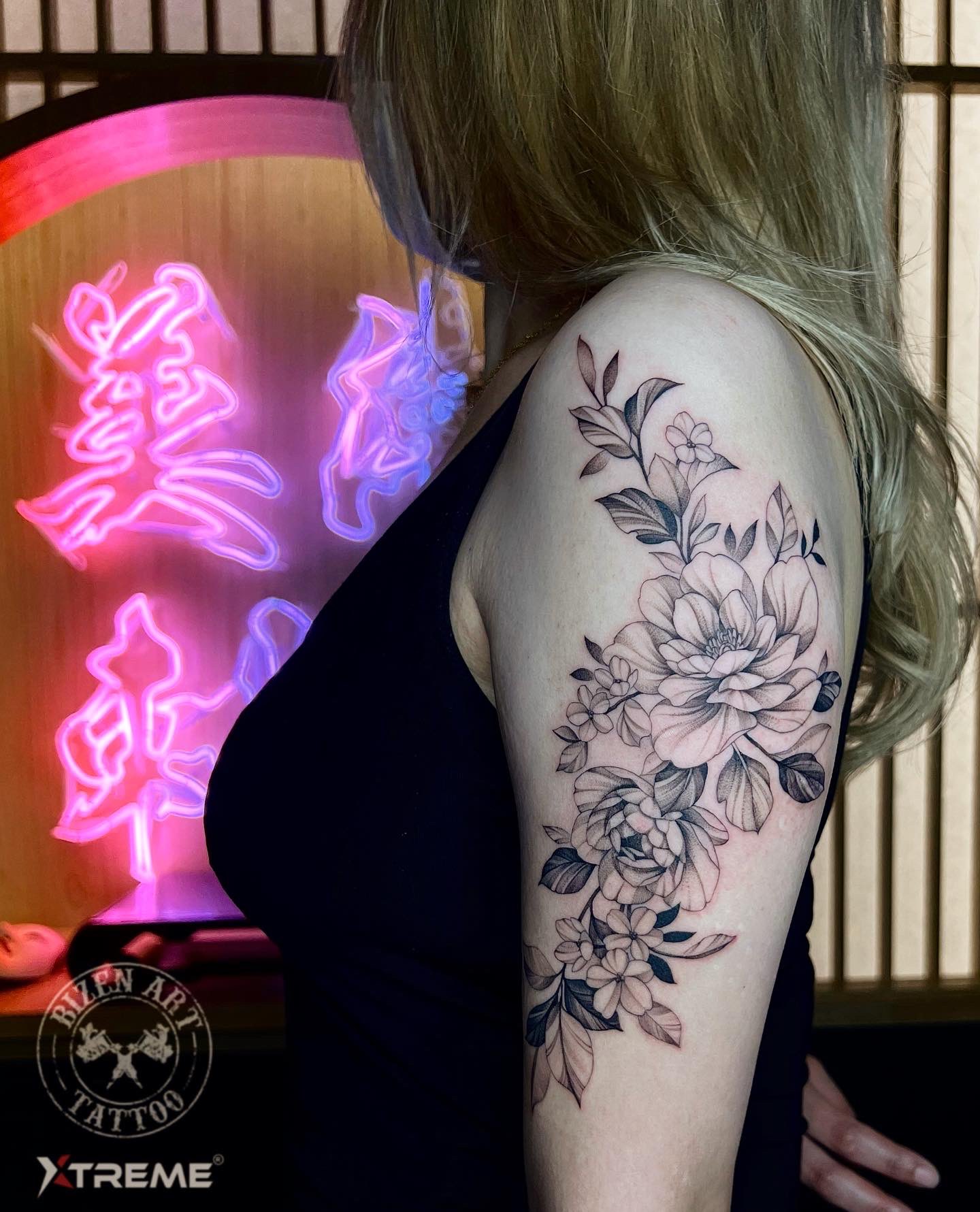 彫師美漸 Bizen Art Tattoo Studio 極細ライン Flowertattoo Bizen Art Tattoo Studio T Co Tzbwat0rpm Twitter
