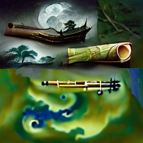 O_T_Human's tweet photo. Your piece involves one of these three elements a bamboo flute a dark and stormy night or a treasure map (#ABB1) #art #artist #artwork #nft #nfts #nftcollector https://t.co/J2nG59SDG1