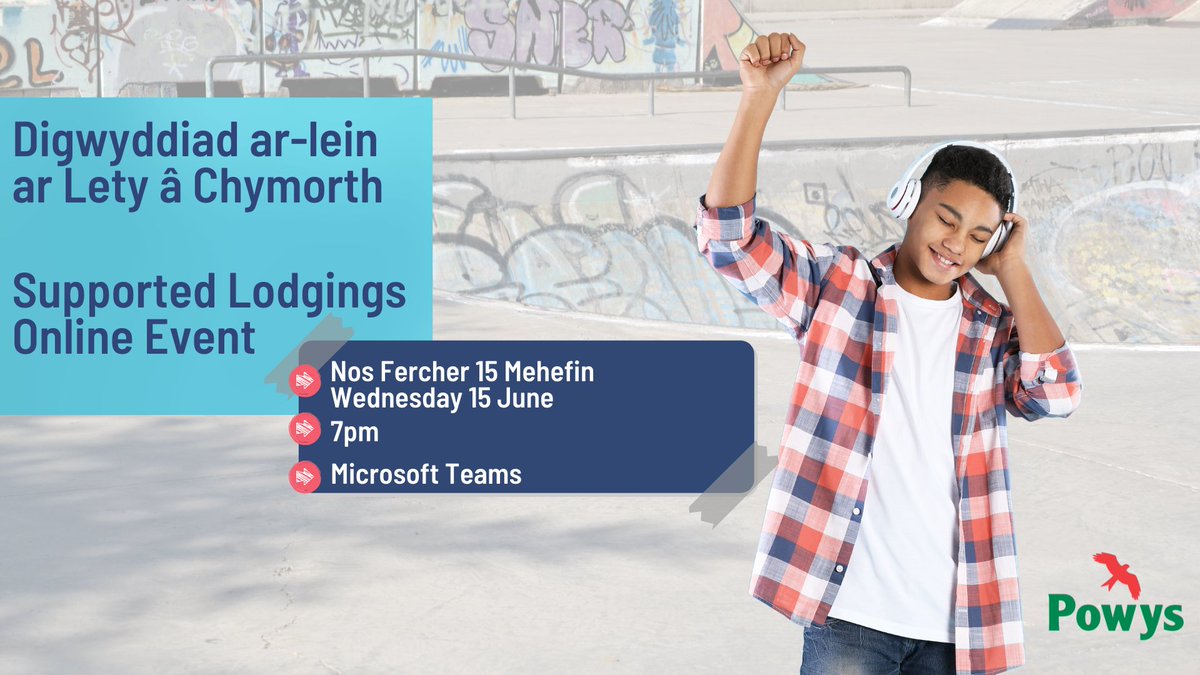 🔹Supported Lodgings online event🔹
👉Wednesday 15 June at 7pm via Microsoft Teams 
Simply fill out the form here ow.ly/ypPO50JiFAs to register your interest and you’ll receive a link to join the Teams meeting.