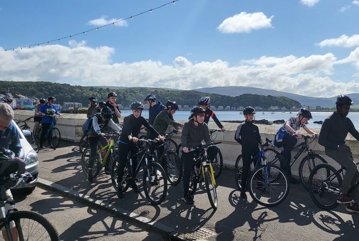 TheBBScotland's tweet photo. You can't come to Cumbrae and not cycle around the island 🚵 🙂
#BoysBrigade #LifetotheFull #BBweekend https://t.co/lfO7hNjrky