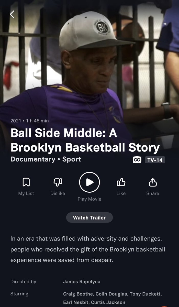 CoachGustus's tweet image. Wow! We did it! Check out a dope documentary: Ball Side Middle, A Brooklyn Basketball Story on TUBITV! Not only am I featured in it, I am the Associate Producer! Covering the Era 1975-1985 where 35 players went on to play Pro Basketball, despite some trying times!