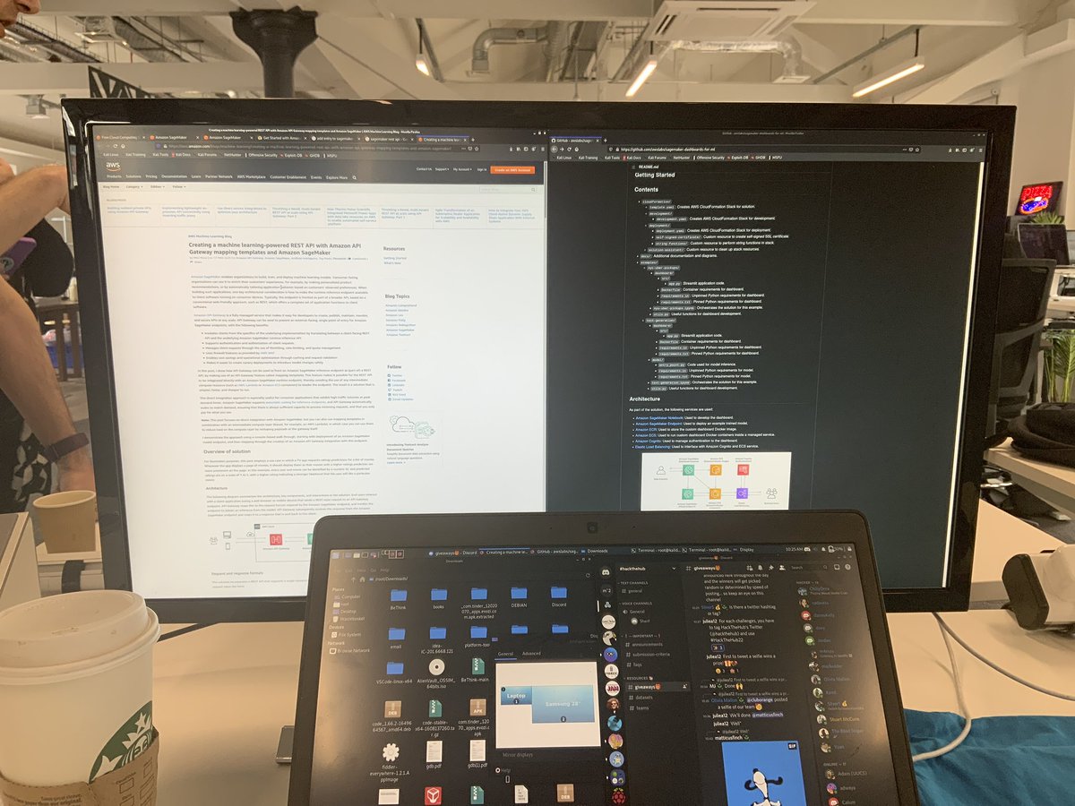 Getting #Sagemaker set up for #HackTheHub22 <a href="/hackthehub/">#HackTheHub</a>