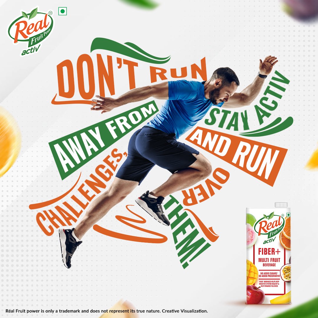 #Sports have the ability to drastically alter your life. Including sports in your everyday routine becomes easy with a glass of your favourite #RealActiv Fiber+ Multi Fruit Beverage, as it helps you stay active with the goodness of #FruitNutrition.
​
#StayActiv #Weekend #Saturday