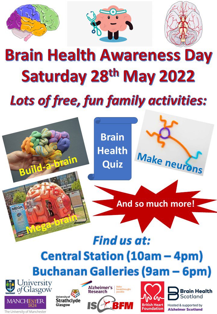 teamWorkstroke's tweet photo. We are all set up in Buchanan Galleries &amp; Central Station so please come along &amp; learn all about #brainhealth - we have loads of fun free family activities. We’ll be in the Galleries until 6pm or Central until 4pm 💪🧠🤩 https://t.co/co7IrlLWGp