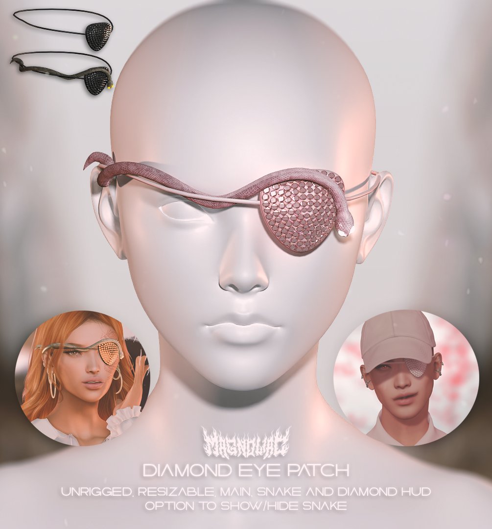 Magnoliac - Diamond Eye Patch @ Dreaming of You

Happy to announce my participation @ Dreaming of You fund which goes to Libra Stone to help with her transition! 100% of the profit goes to the fund. 💝
Hope you guyz like ittt 
more info: flic.kr/p/2nnZx5p