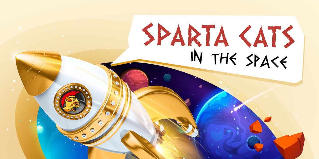 CatsSparta's tweet image. I wanna be the first NFT Cat who will fly into space 🪐
It’s gonna be epic! And it’s not a joke 😼

Get ready, the crypto world, SpartaCat is coming.

#PURR #cryptocoin #ElonMusk #catlovers