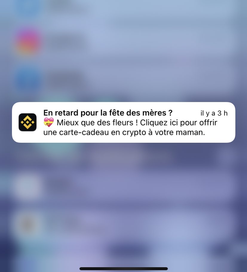 Le mec du support client qui va échanger avec ma mère pour sa carte cadeau en #Cryptos il est pas prêt je pense #Binance #fetedesmeres
