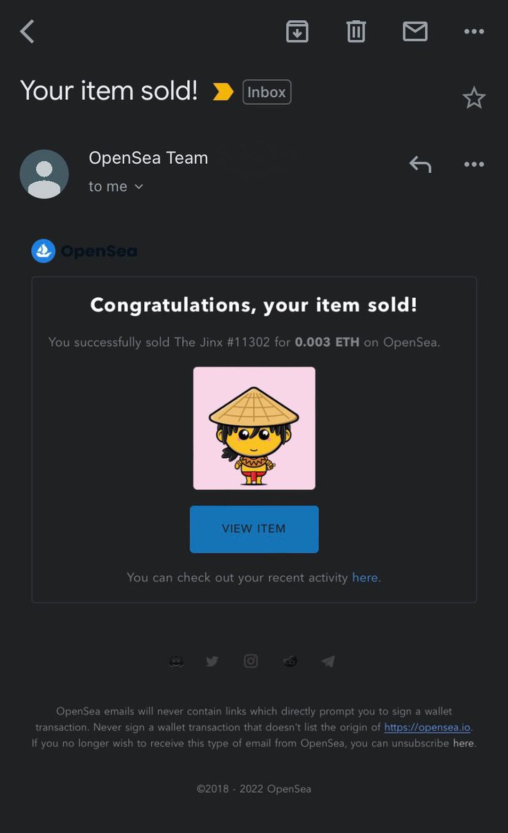 TheJinxNFT's tweet photo. SOLD!! SOLD!! SOLD 😃😃😃😃 
#11283 # 11297 #11302 #11276 are sold. Thank you for you guys for supporting to move forward. 

Floor price: 0.003 ETH

#nfts #nft #nftart #nftcommunity #nftcollector #nftartist #crypto #digitalart #cryptoart #art #ethereum #opensea #nftcollectors https://t.co/jvqpqAeRI2