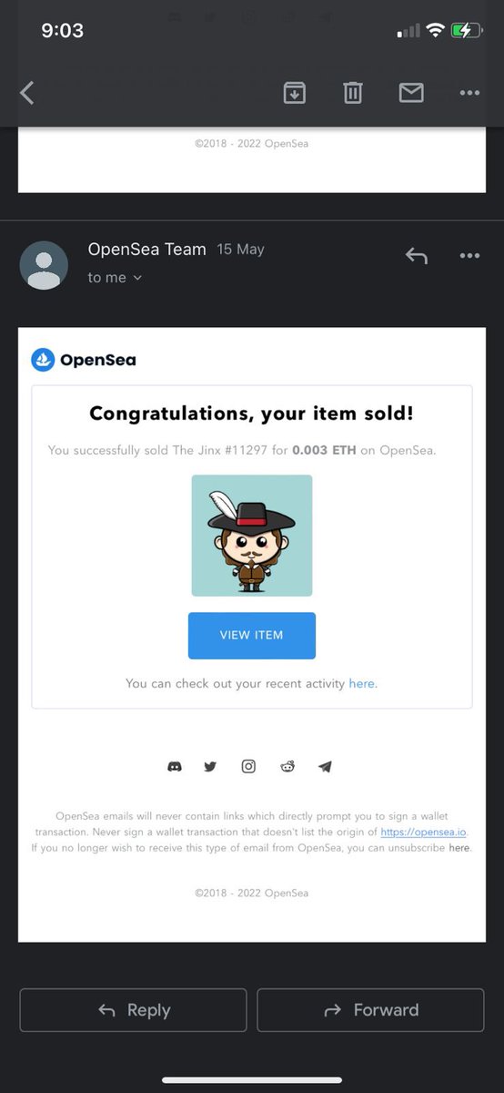 TheJinxNFT's tweet photo. SOLD!! SOLD!! SOLD 😃😃😃😃 
#11283 # 11297 #11302 #11276 are sold. Thank you for you guys for supporting to move forward. 

Floor price: 0.003 ETH

#nfts #nft #nftart #nftcommunity #nftcollector #nftartist #crypto #digitalart #cryptoart #art #ethereum #opensea #nftcollectors https://t.co/jvqpqAeRI2