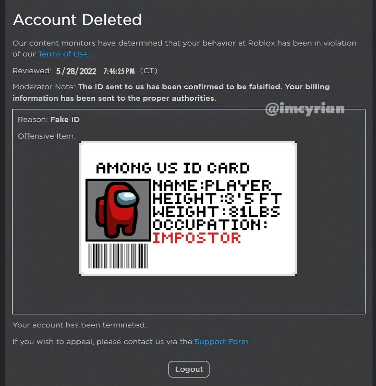 if i got 1 day ban on roblox my pending robux is delete : r/ROBLOXBans