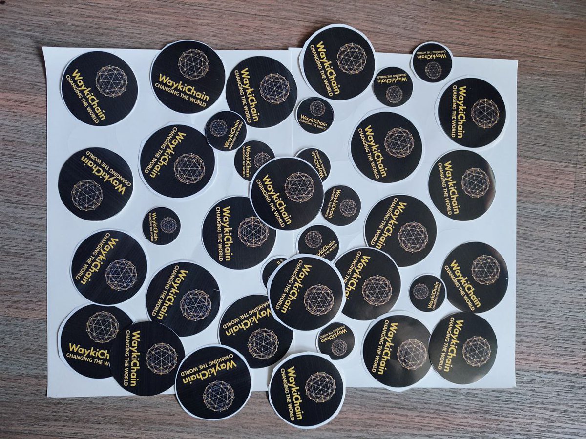 WaykiChainPH's tweet photo. Waykichain Stickers💖💪 #Charity #Philippines https://t.co/jkALJqimdw