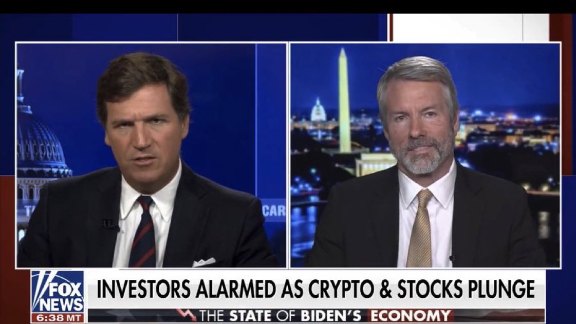 BitcoinArchive's tweet photo. 💥MICHAEL SAYLOR: #Bitcoin is the most certain thing in an uncertain world.

On biggest cable show in the USA 🇺🇸 🙌 https://t.co/W95UfFSPGH