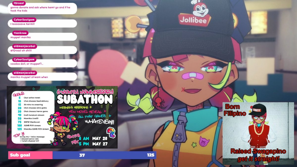 manikawormiez's tweet photo. ⚪ STREAM OFFLINE

thank you for stopping by the combination jollibee and taco bell also known as tacobee also known as jollibell

we reached 110 subs today!! thats more than i ever couldve imagined, i was so scared we wouldnt even reach 50... thank you all so much 😭😭 https://t.co/78M5neocFi